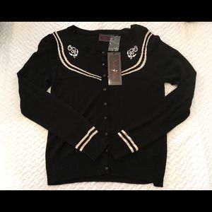 Voodoo Vixen sailor rockabilly retro cardigan NWT